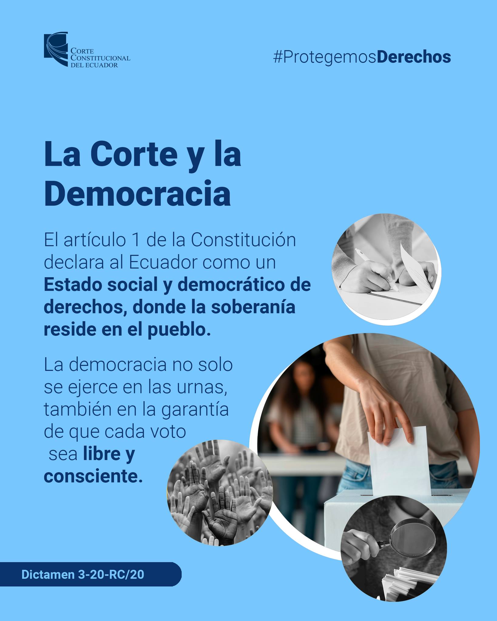 🗳️ La democracia se... - Corte Constitucional del Ecuador | Facebook