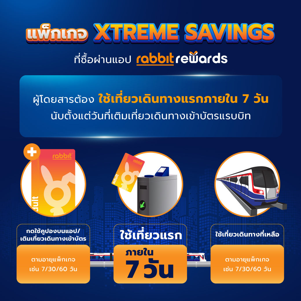Rabbit - เติมแล้วต้องใช้เที่ยวแรก ภายใน 7 วัน ‼️ เน้นย้ำสำหรับผู้ซื้อ ...