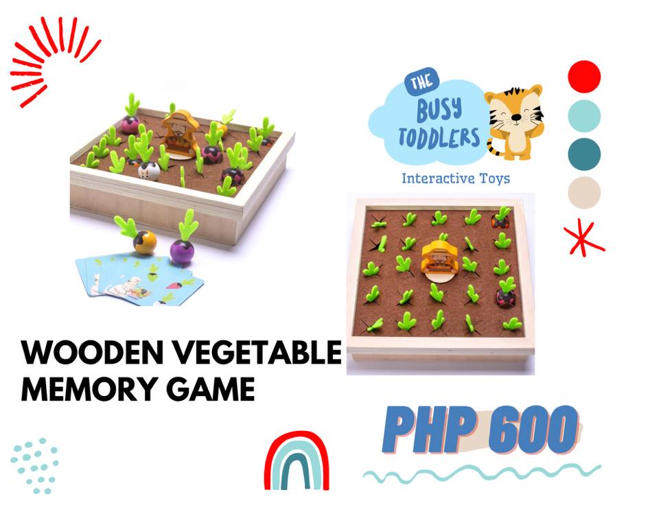 Wooden Vegetable Memory Game... - The Busy Kids Playschool