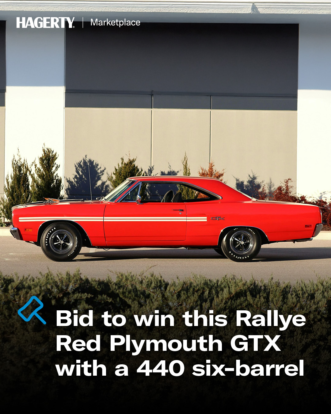 Hagerty - Live on Hagerty Marketplace is a standout 1970 Plymouth GTX ...