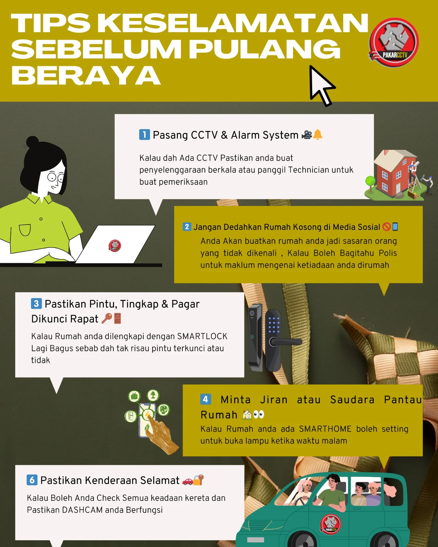 Pakar - 🔐 TIPS KESELAMATAN SEBELUM BALIK RAYA! 🏡 Sebelum tinggalkan ...