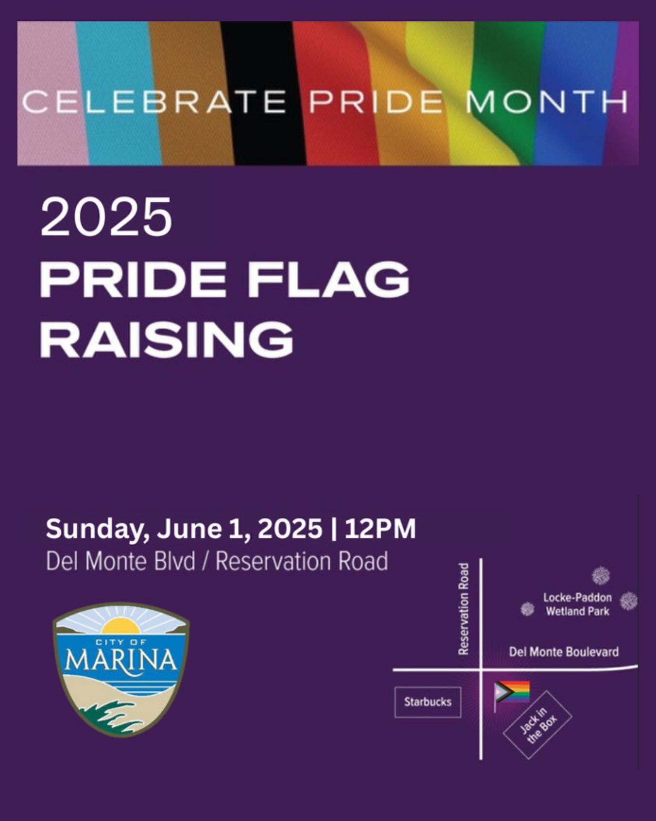 Marina - Join Us for the 2025 Marina Pride Flag Raising! The City of ...