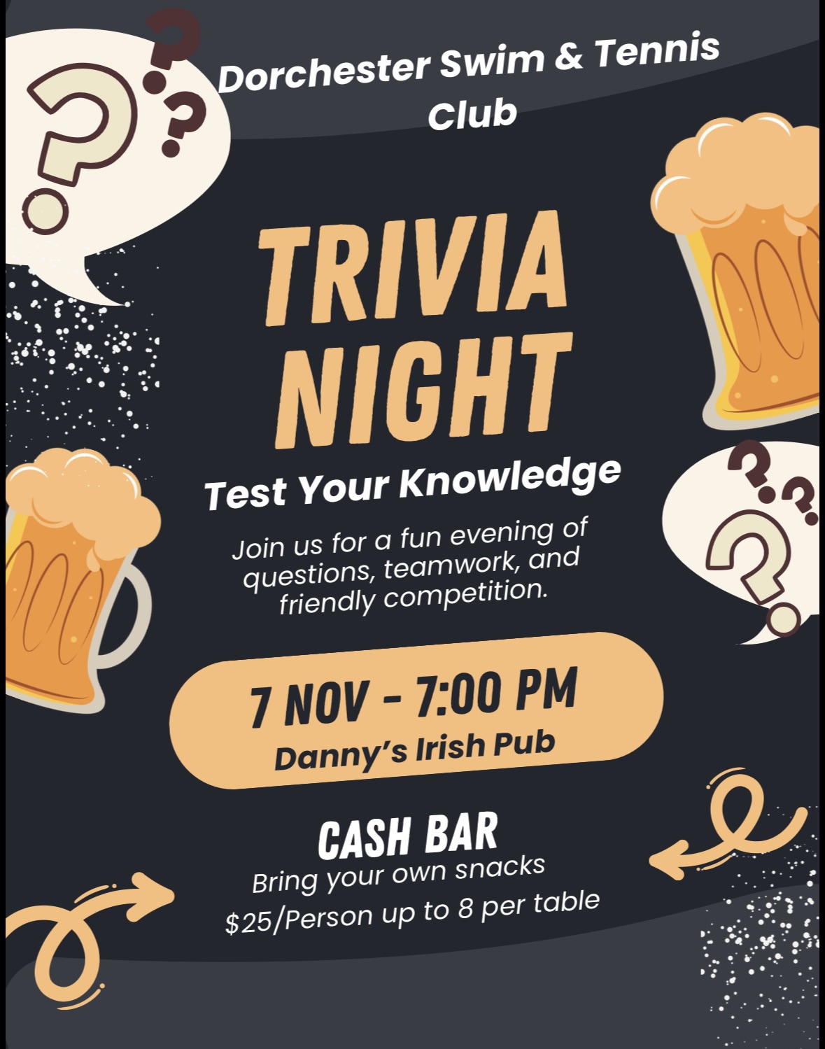 Dorchester Swim Trivia Night