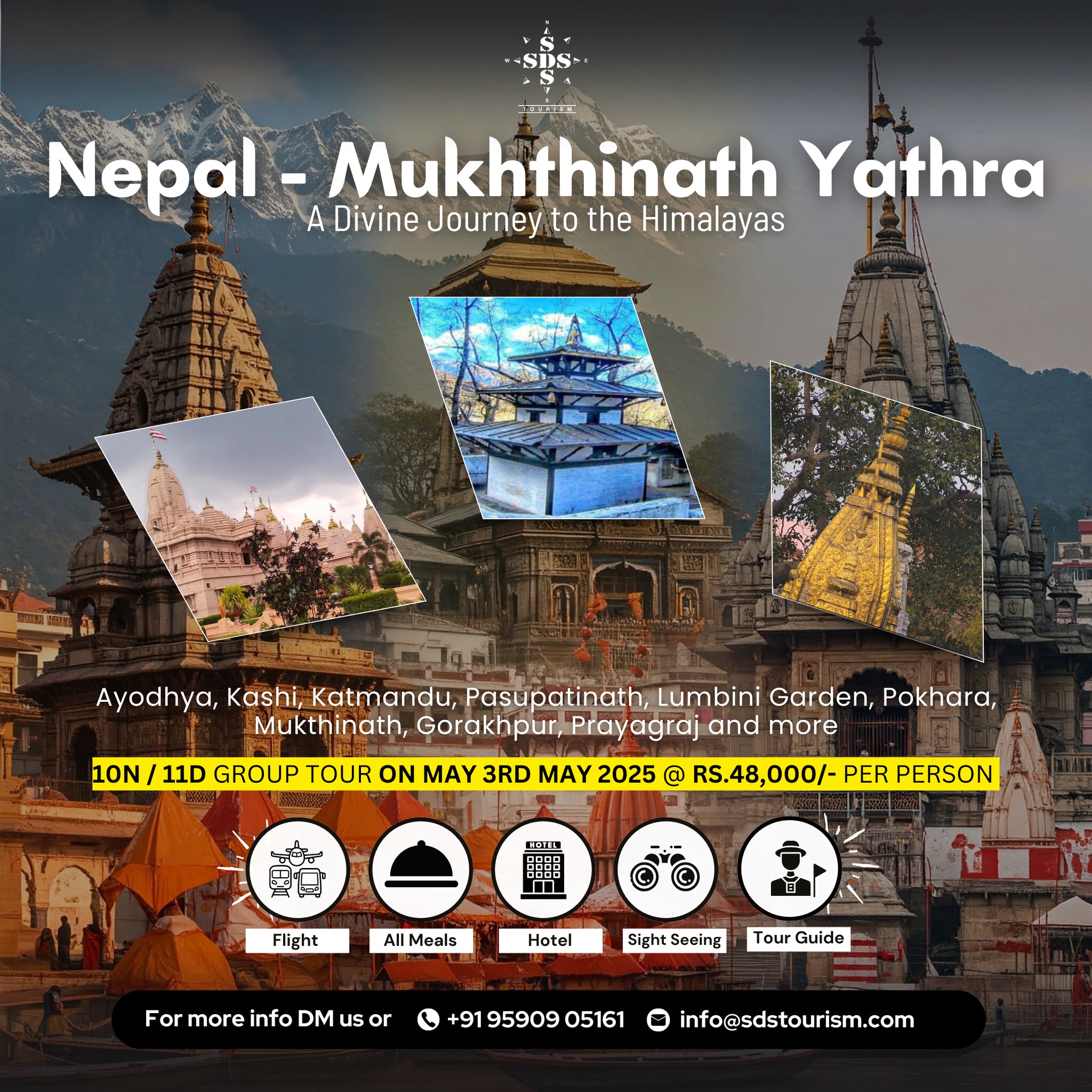 SDS - 🇳🇵 Nepal & Muktinath Yatra – Divine Journey on Easy EMI! 🙏 📅 ...