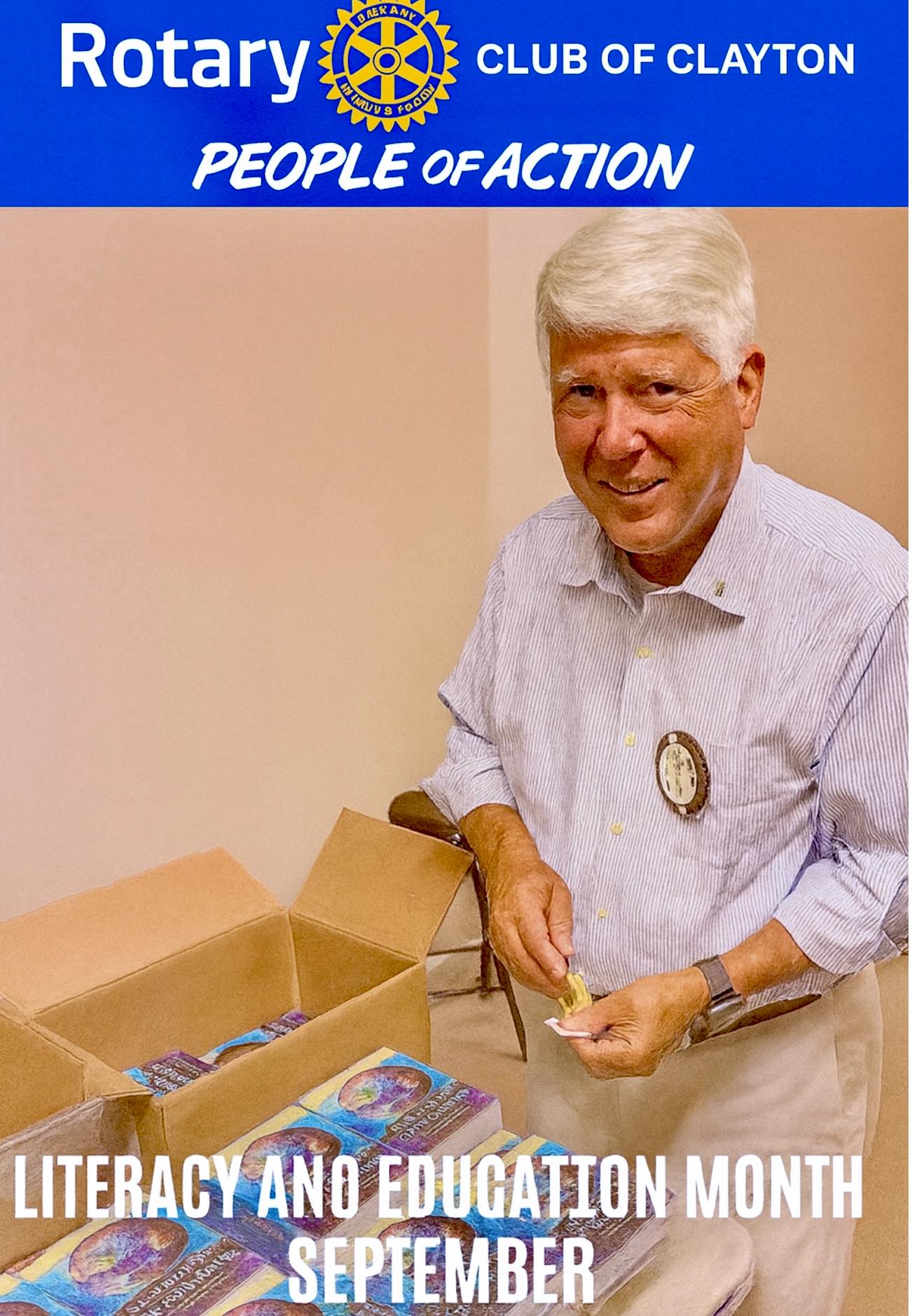 Rotary - 📚 Literacy & Education Month The Rotary Club of Clayton, led ...