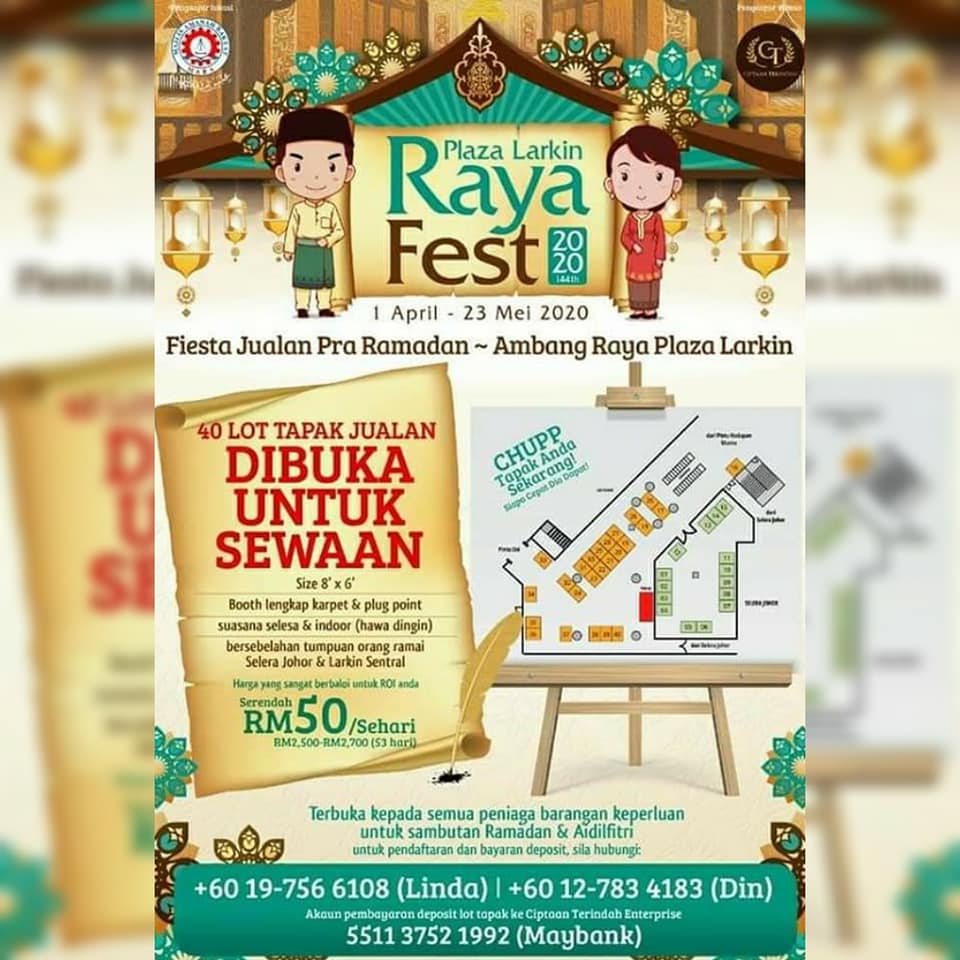 MOHON SHARE! *BOOTH RAYA... - Plaza Larkin Fleamarket