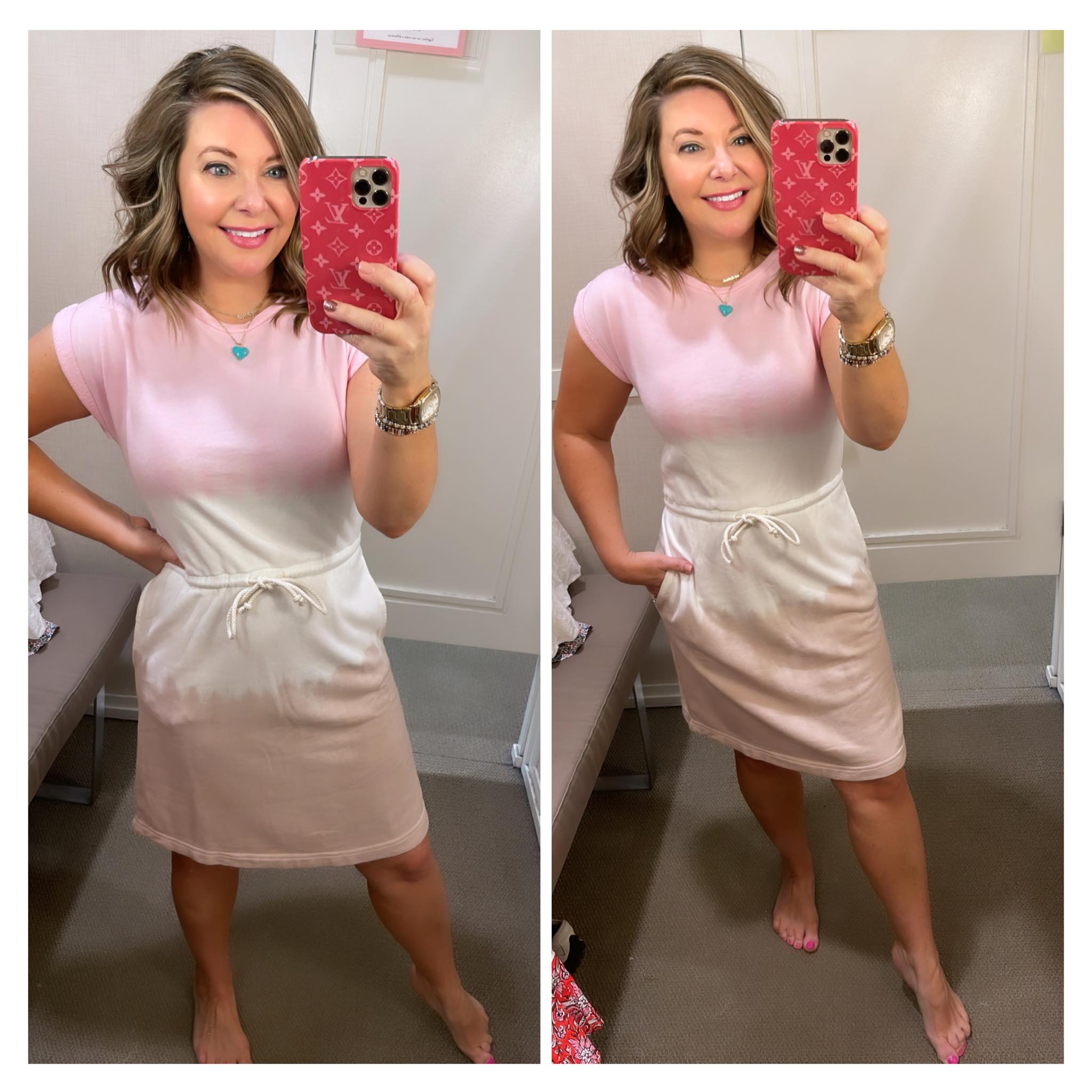 lou and grey loft pink dress Enjoy 60% off all & Grey! ROMANCE