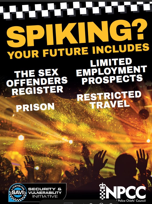 Macclesfield - SPIKING WEEK.... What is Spiking... Spiking is giving ...