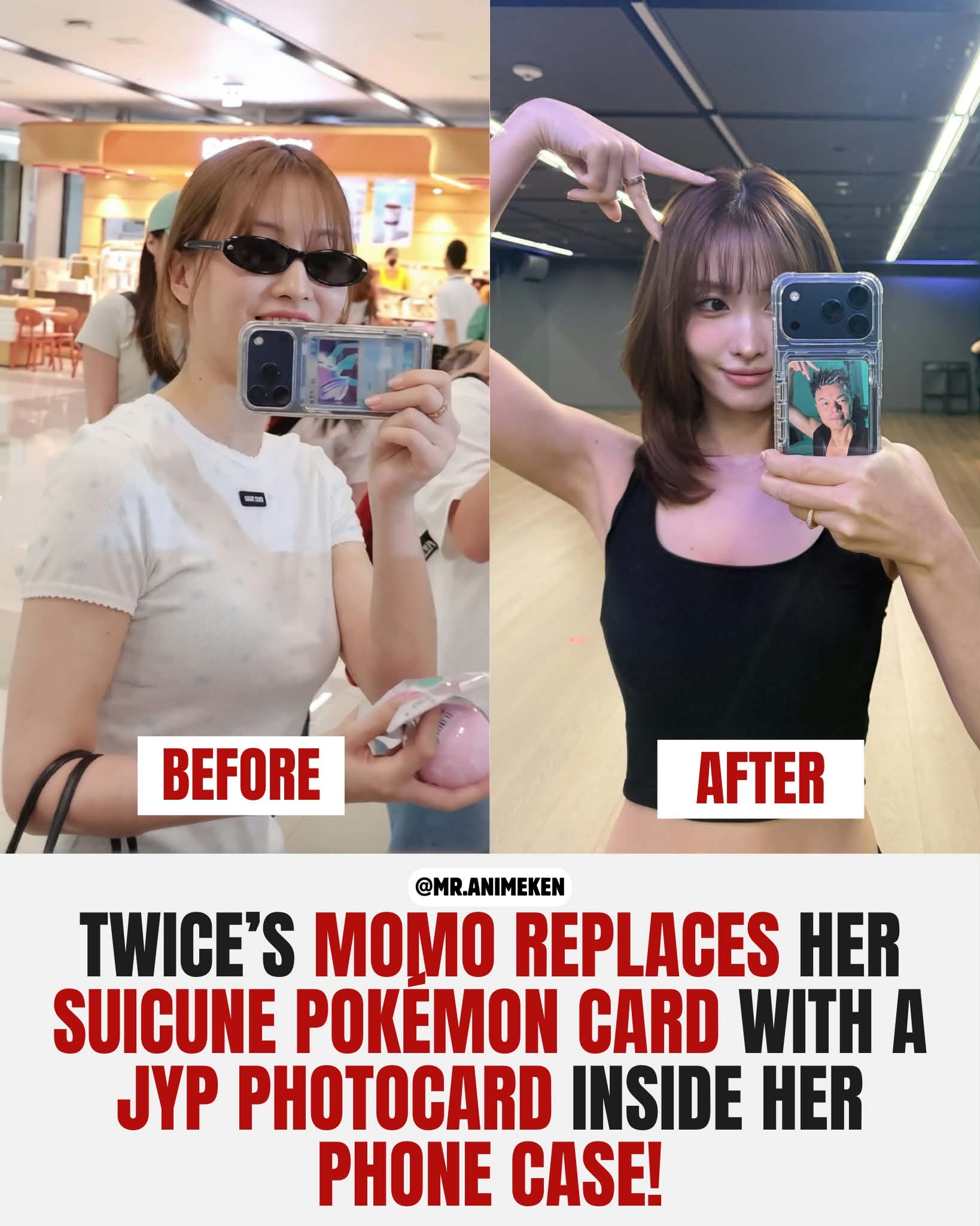 Momo has switched it up! 🥹 After making headlines for carrying a