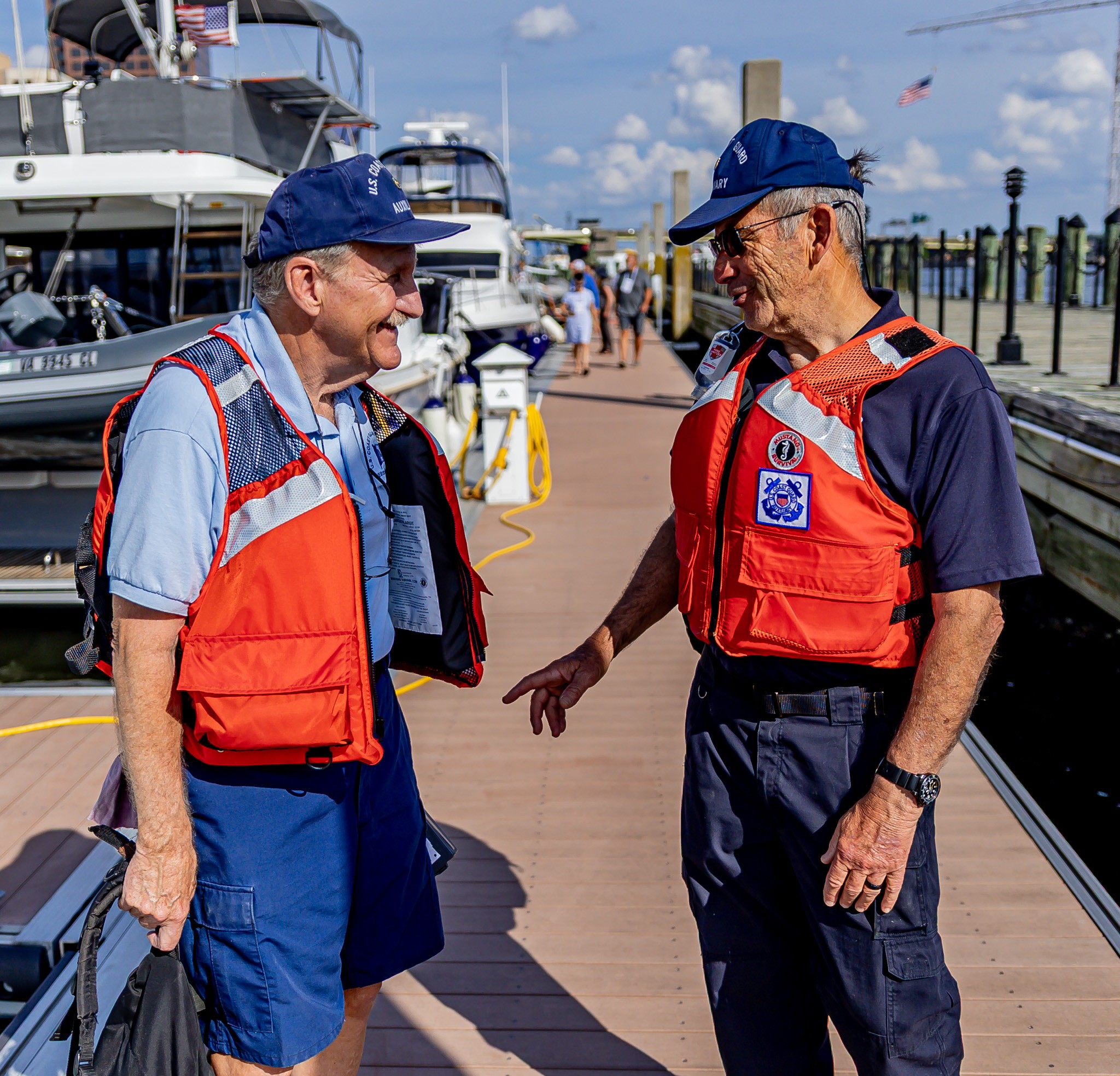 U.S. - From left to right, Vessel Examiners Greg Reese and Tony ...