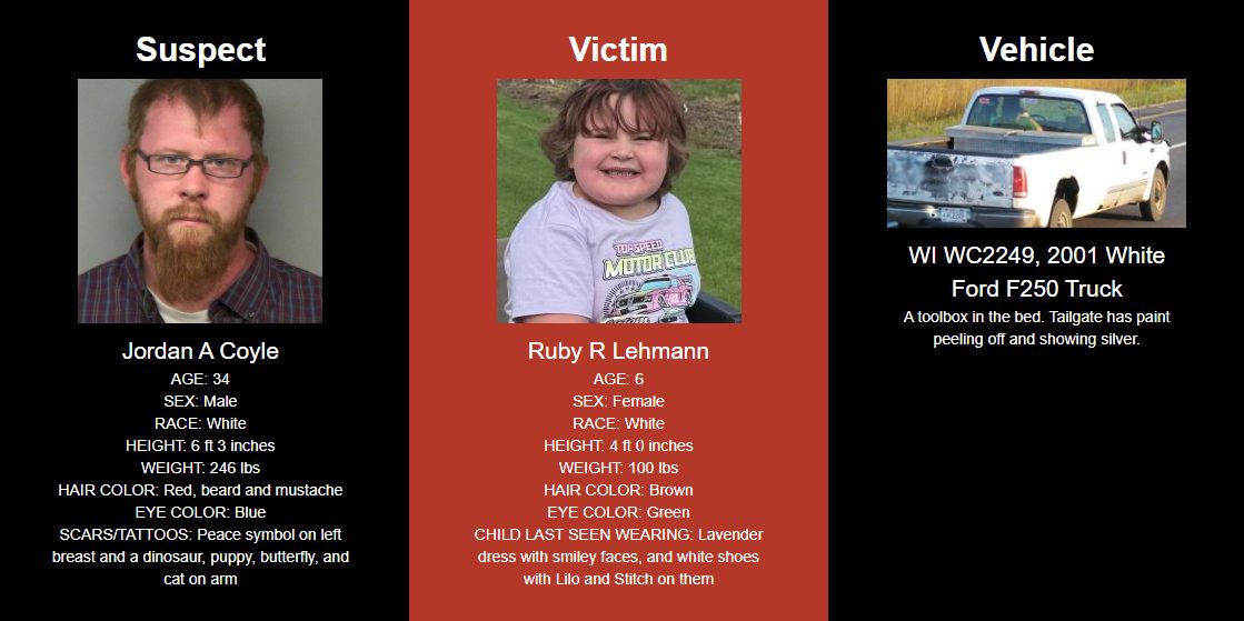 WSAW - The search for 6-year-old Ruby Lehmann continues. If you have ...