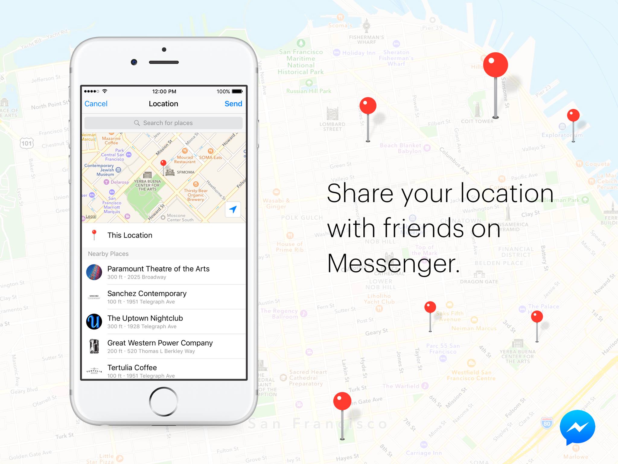 Messenger - Did you know you can share your location to a...