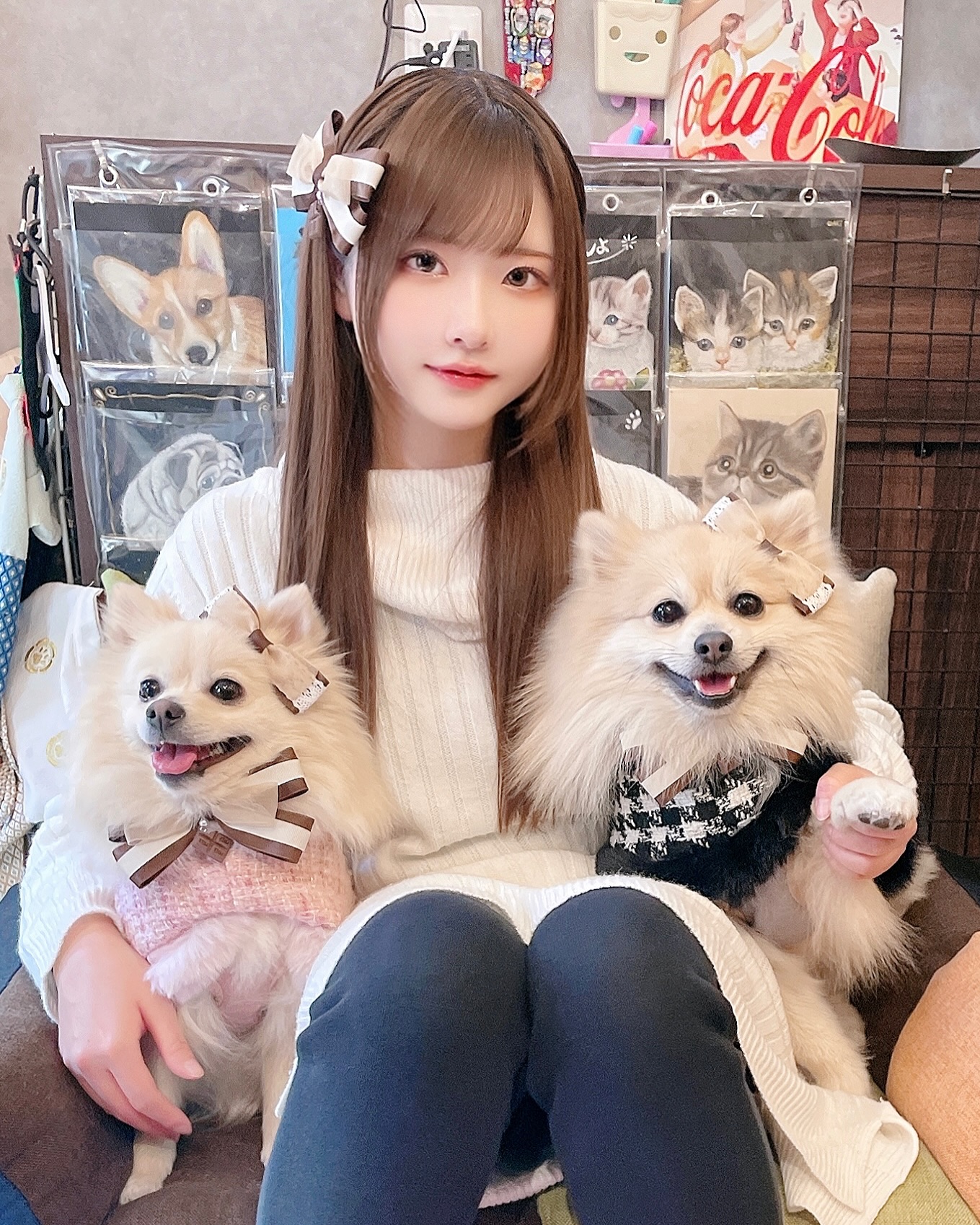 お値下げ。送料込み♡かわいいわんこ♡お座りポーズ♡ Cafe WANPALさんに行ってきたよ🐾 お料理もデザートも美味しかったです