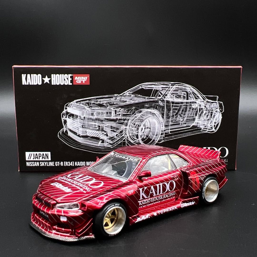 KAIDOHOUSE Nissan Skyline GT-R R34 Red (KHMG057) | 2023 Shizuoka