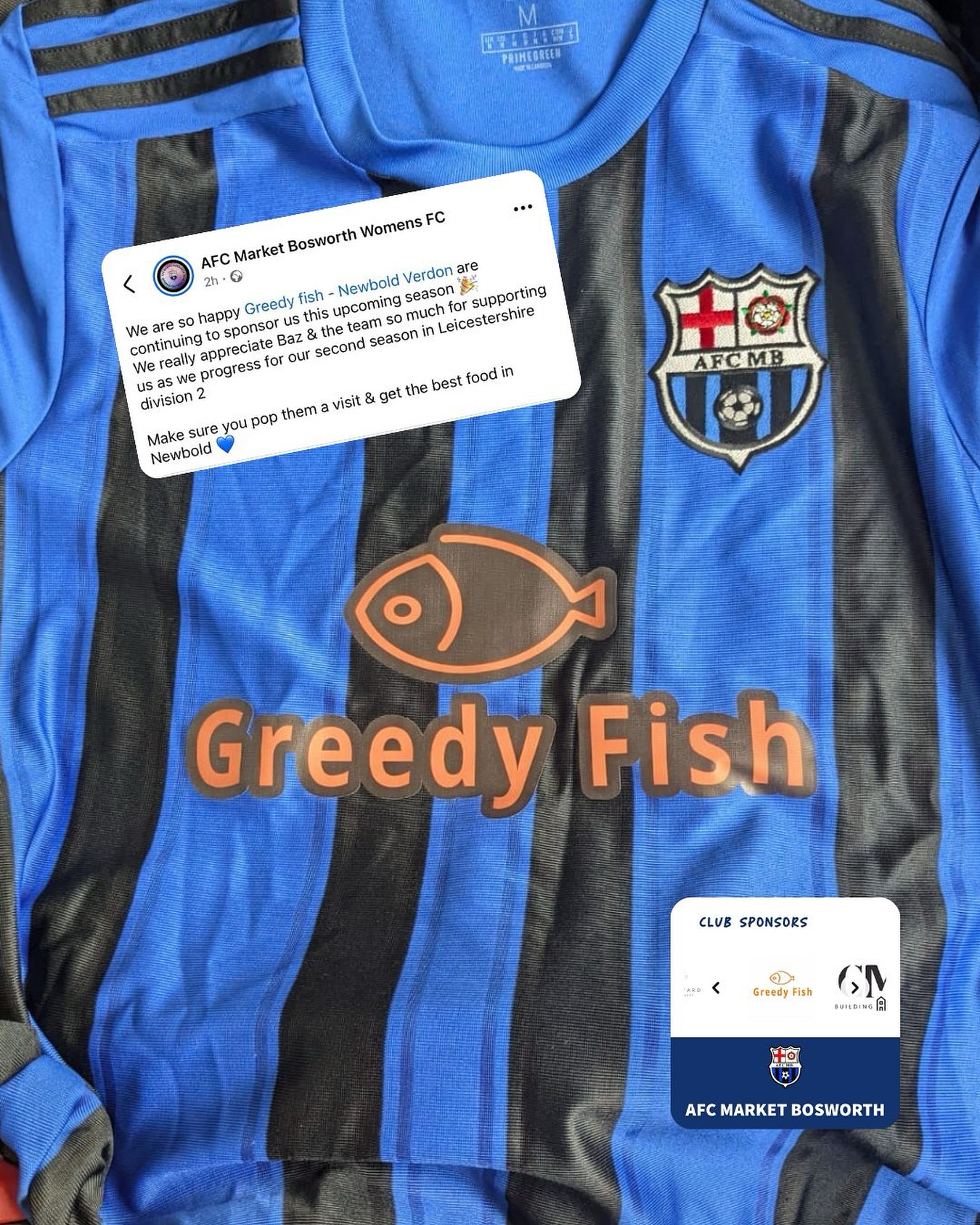 Greedy - We are thrilled to be flying the @afcmarketbosworth flag again ...