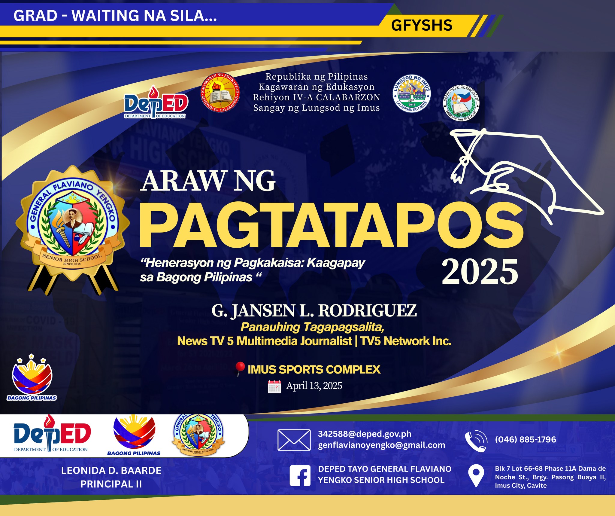 DepEd - Where: Imus Sports Complex beside Imus Cathedral When: April 13 ...