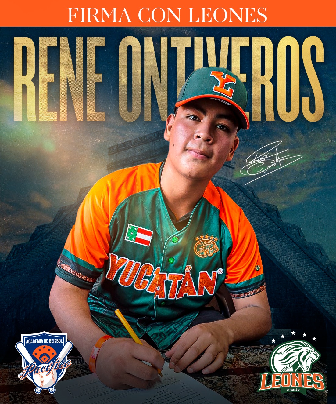 Academia - ¡René Ontiveros firma con la manada!🦁📝 Oriundo de Saneal ...