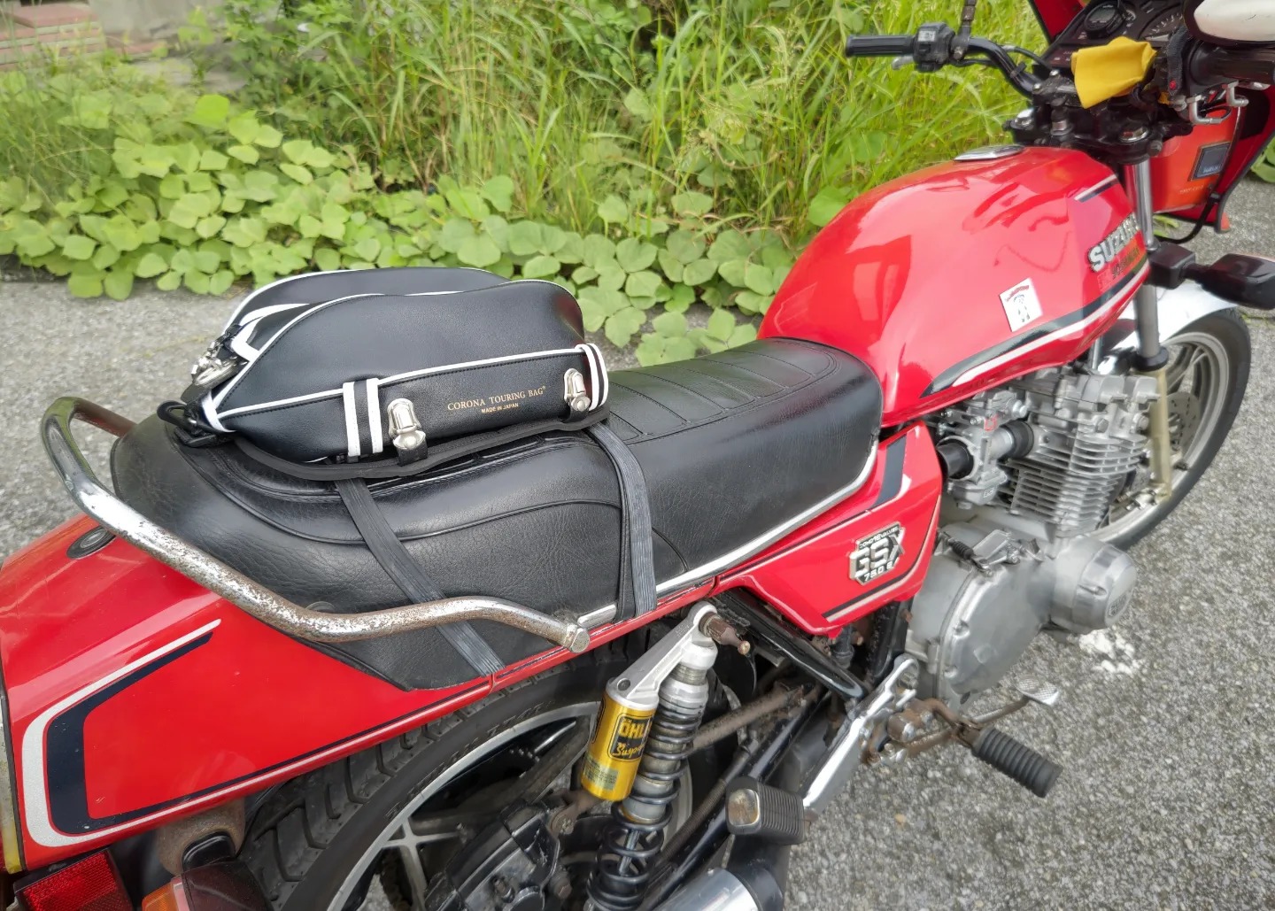 GSX750E & コロナツーリングバッグ... - コロナツーリングバッグ 