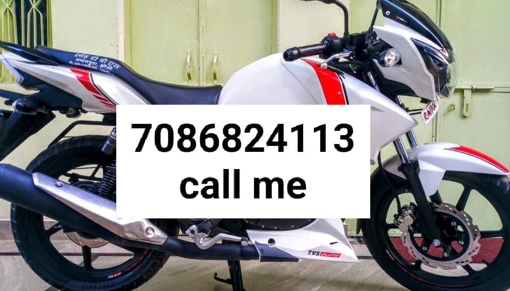 TVS Apache RTR 2018 model running 12600 price 32500 call 7083824113