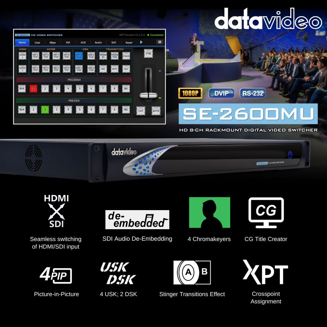 Datavideo - Datavideo SE-2600MU – Seamless Switching, Powerful Control ...