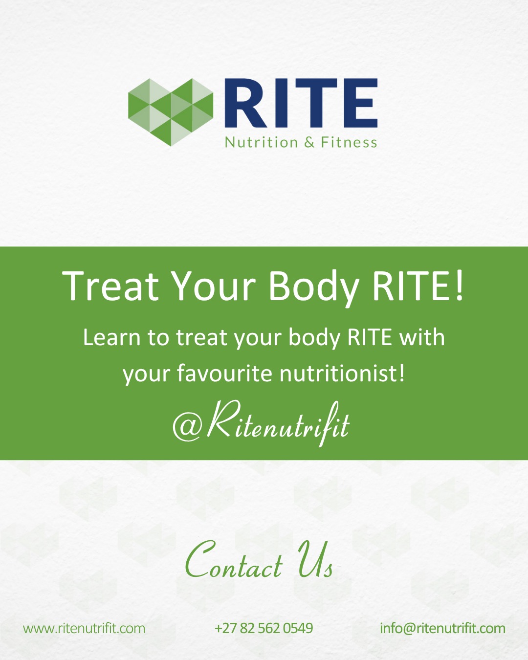 RITE Nutrition and Fitness... - RITE Nutrition and Fitness