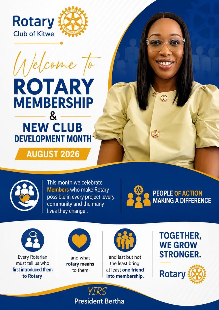 Let us make this membership month exciting ,tell us who introduced you to Rotary and what Rotary means to you. Your story matters please share it. See you in the comments