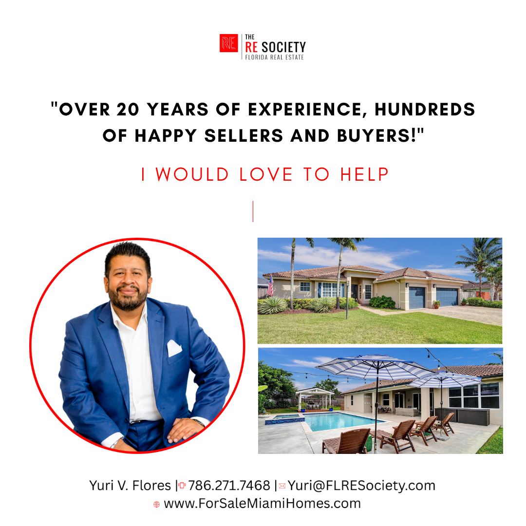 Yuri V Flores - Broker/Owner of The RE Society | Miami FL