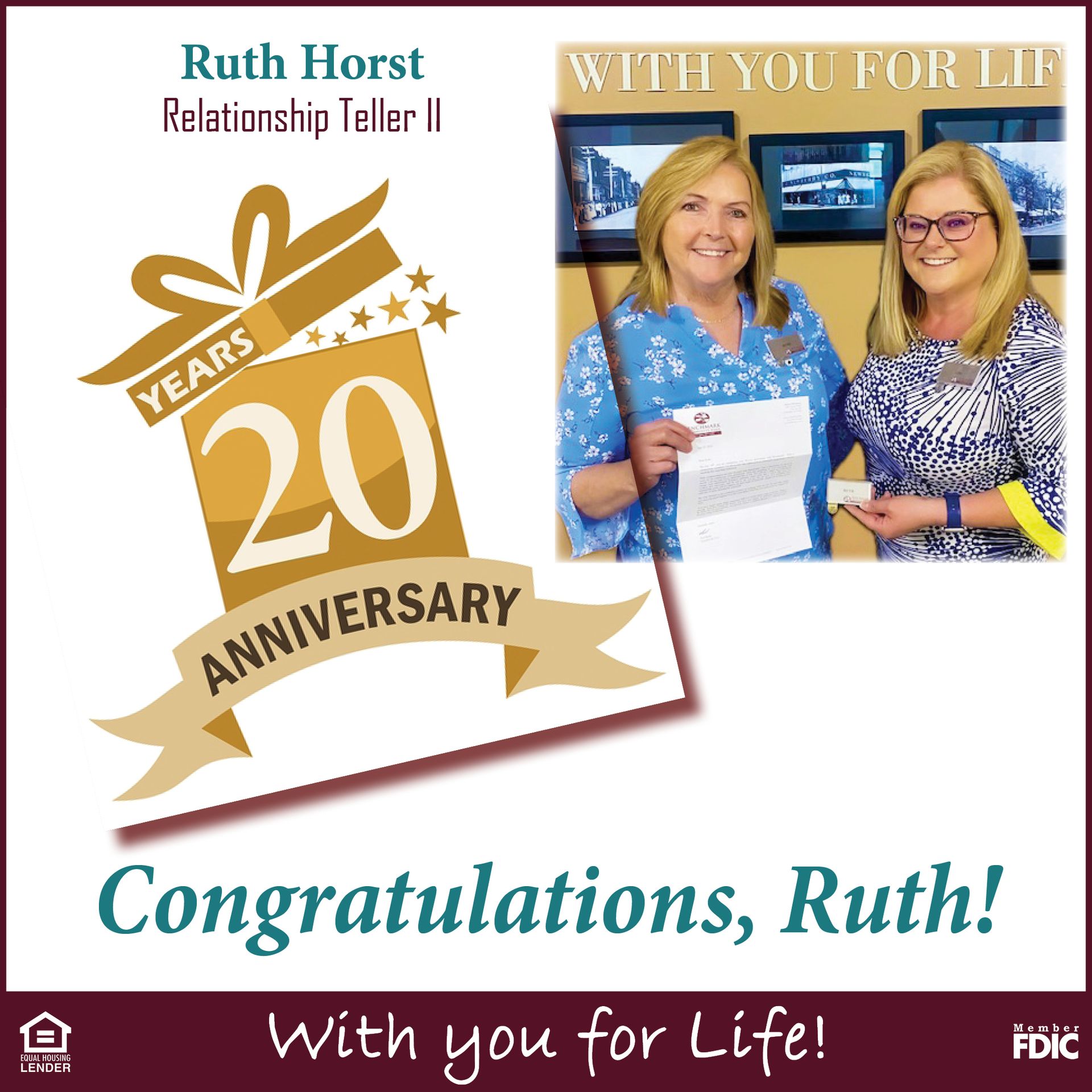 Benchmark - Please join AVP/Branch Manager Lisa Shepherd (right) in ...