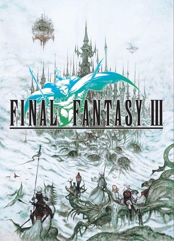 Final Fantasy III - DS Remake Promo Art by Yoshitaka Amano 
