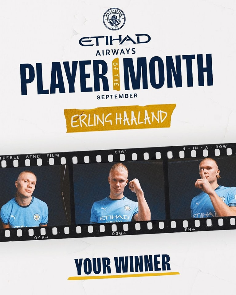 Celebrate yesterday's MOTM by winning an Erling Haaland signed