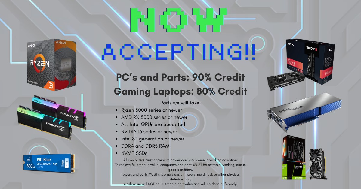 Get 90% trade credit for handhelds and PC parts