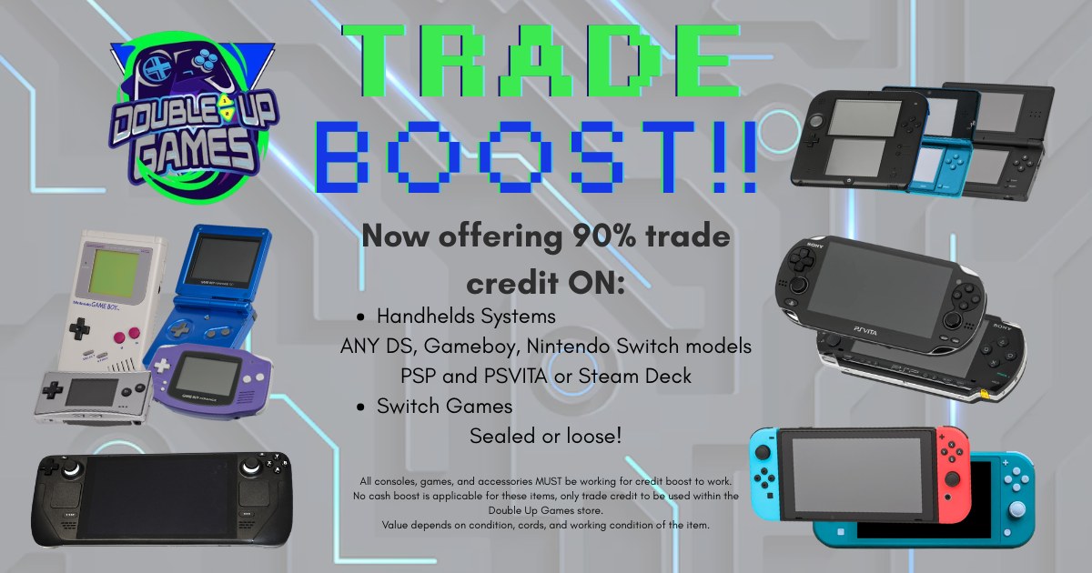 MAX Get 90% trade credit for handhelds and PC parts