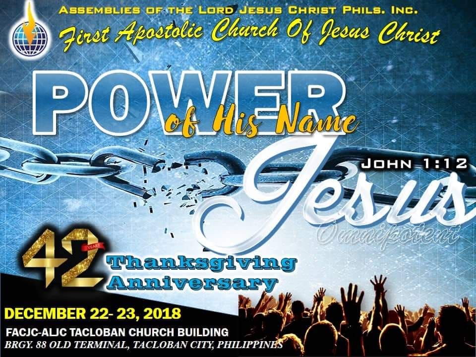 Fo... - First Apostolic Church of Jesus Christ - ALJC Tacloban | Facebook