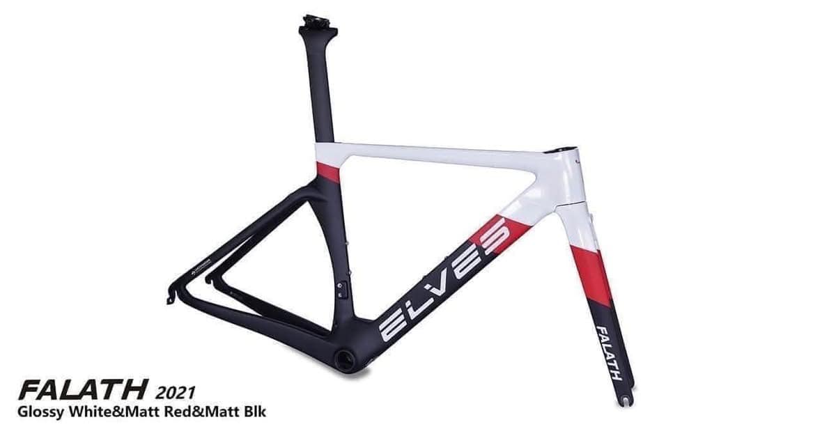 Elves Carbon Falath Red Black combo Frameset only Size 49