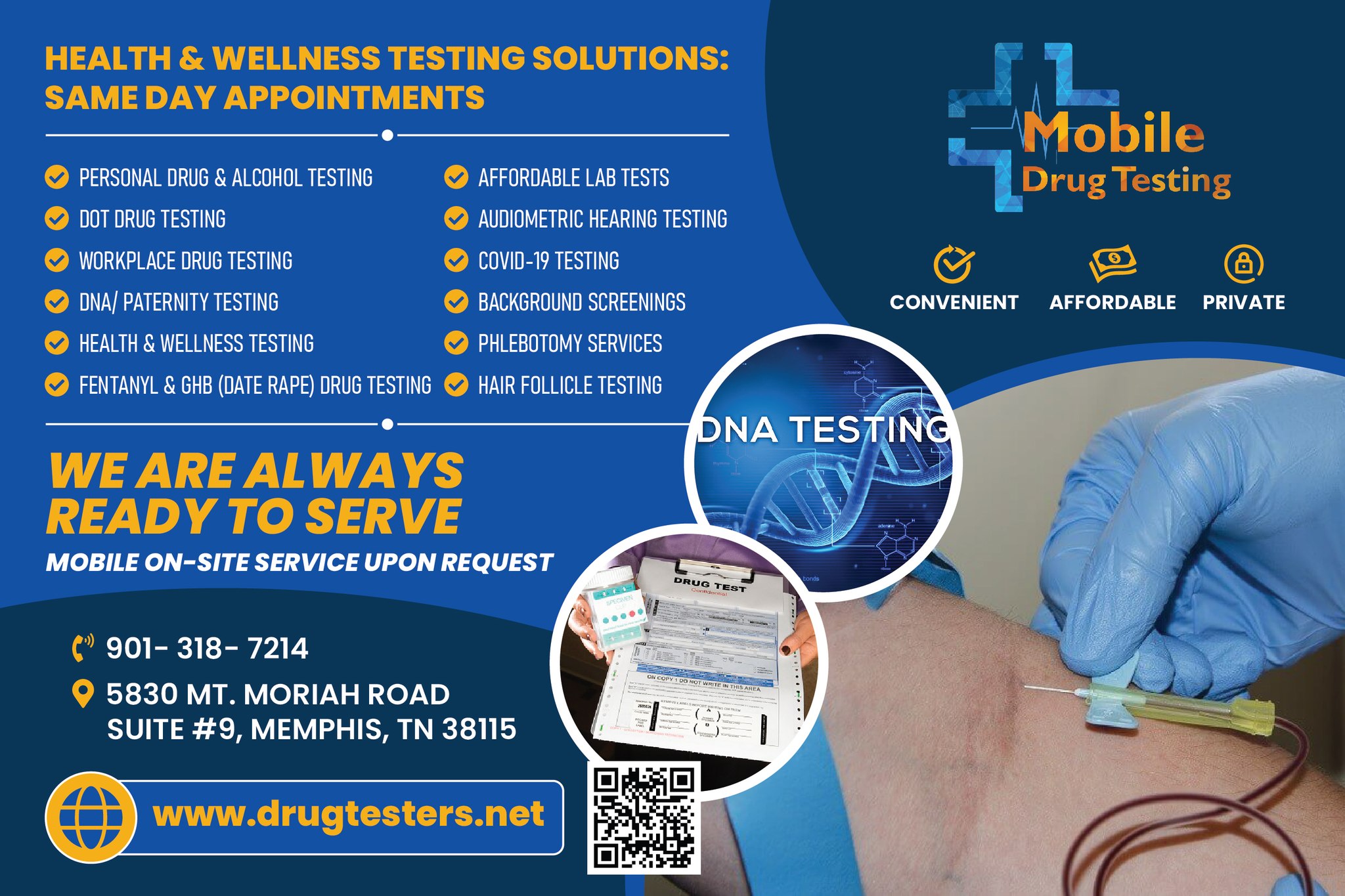 Mobile Drug Testing | Memphis TN