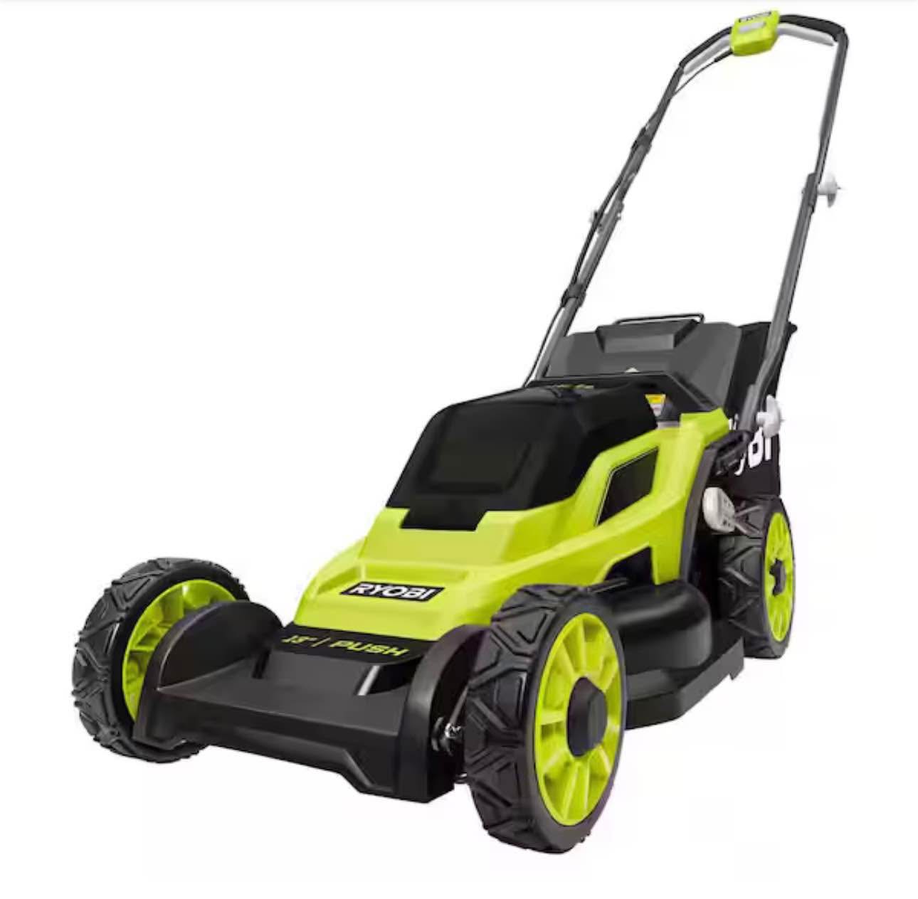 ONE+ 18V 13 in. Cordless Battery Walk Behind Push Lawn Mower (Tool Only ...