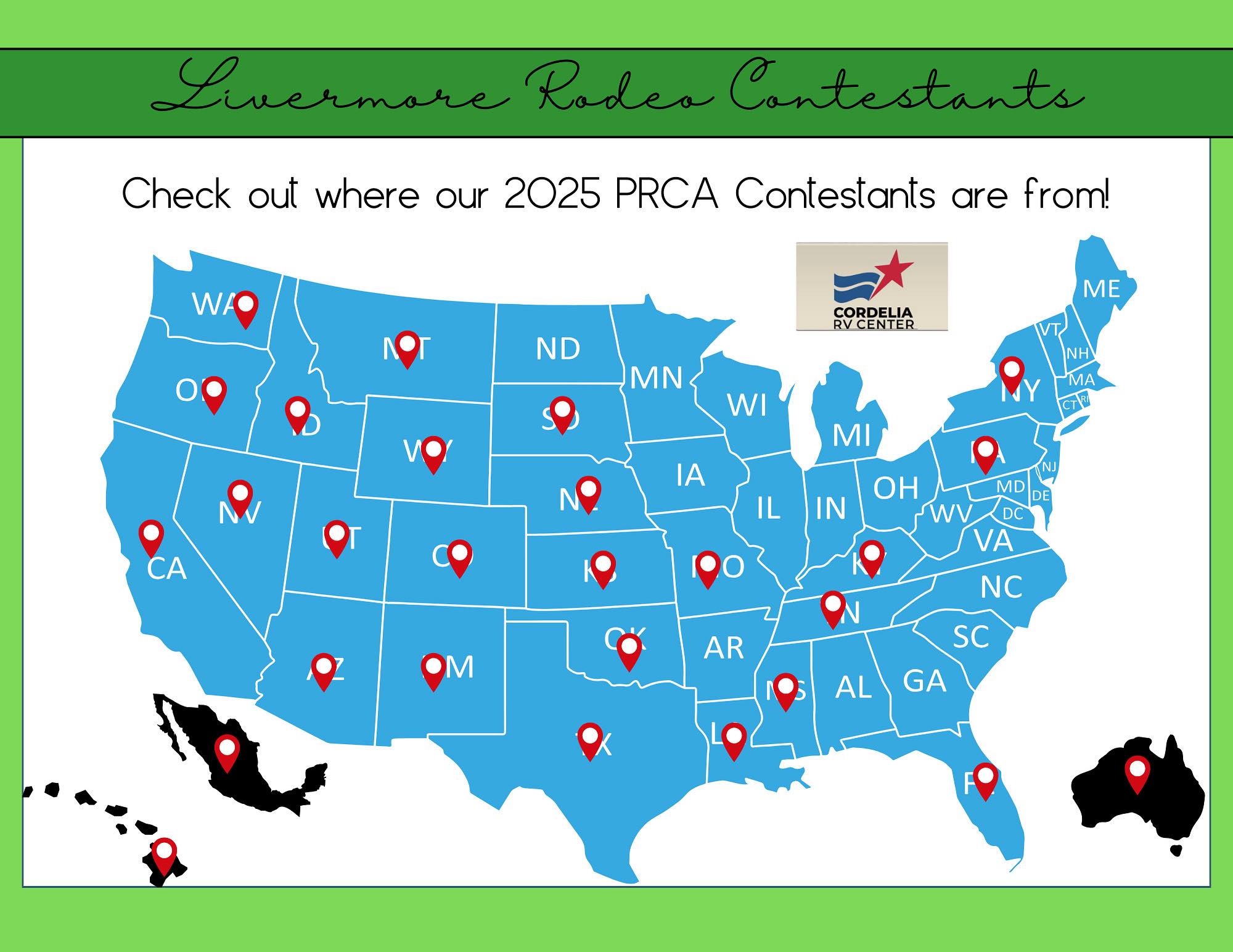 Livermore - 📍Check out where our 2025 Contestants are from! With over ...