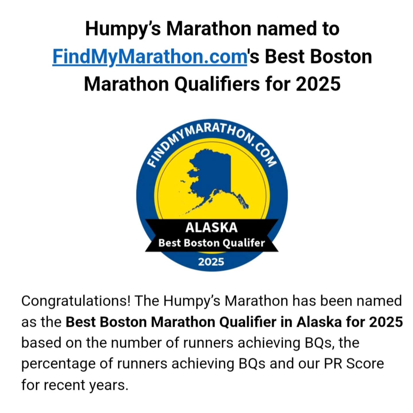 Anchorage - Trying to BQ? Humpy's Marathon was selected as the Best ...