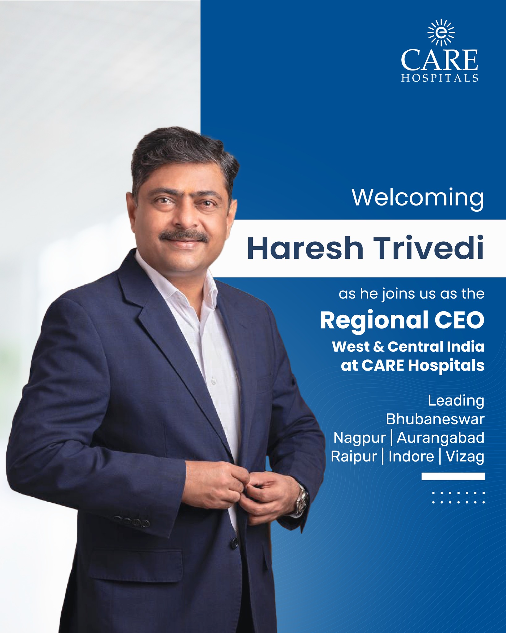 CARE Hospitals - We are delighted to welcome Haresh... | Facebook