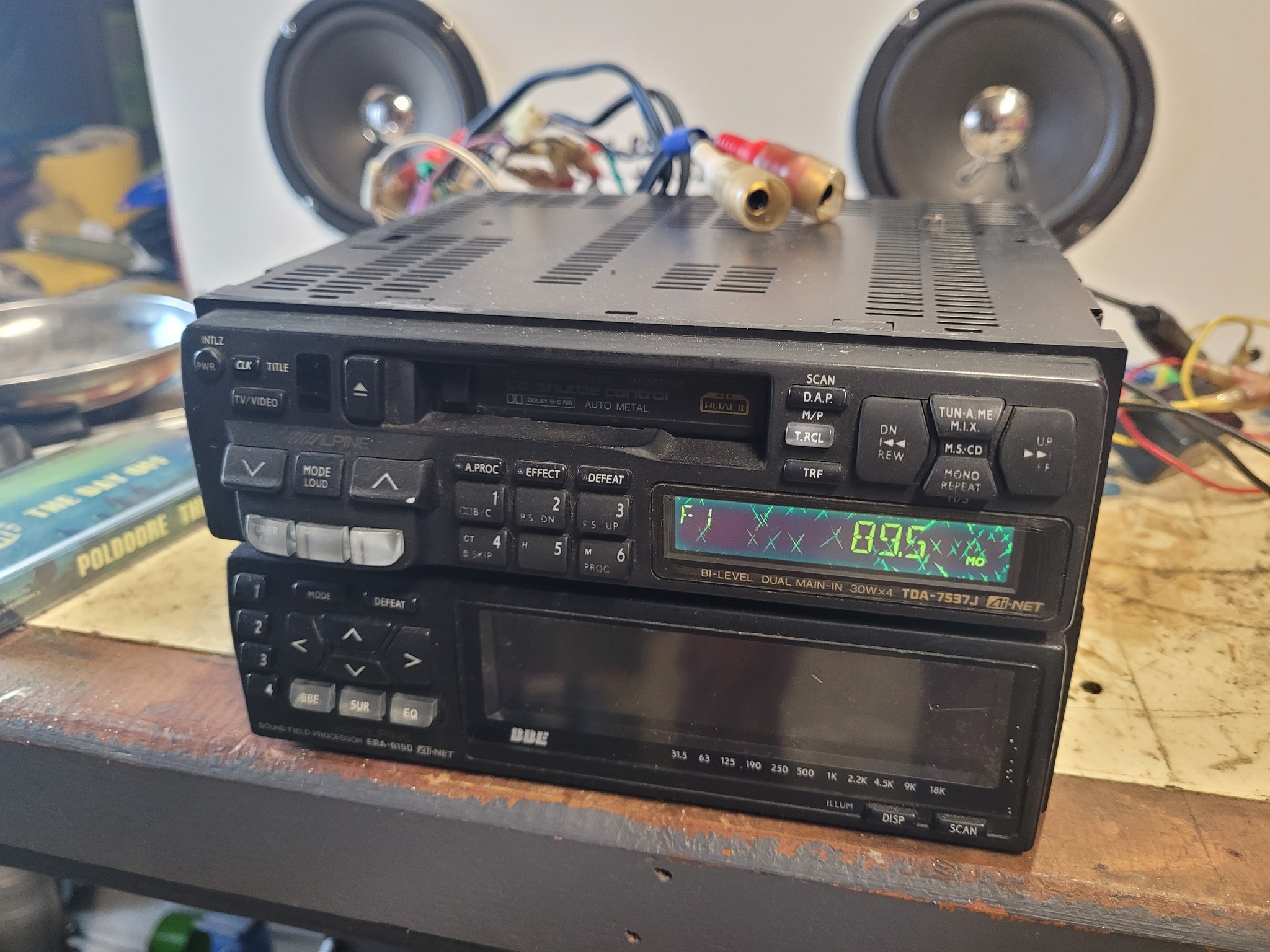 For Sale! Very rare Kenwood KRC-X727 & Kenwood KGC-727 dual deck