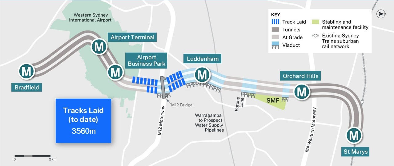 Sydney City Train Map Poster – Updated Metro South West And Western Airport Lines