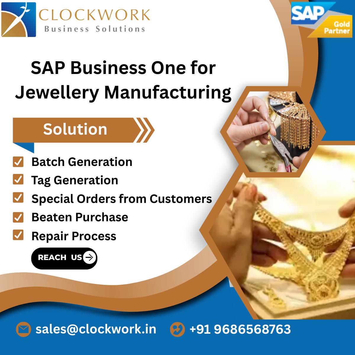 Clockwork - 💎 Transform Your Jewellery Manufacturing Business with SAP ...