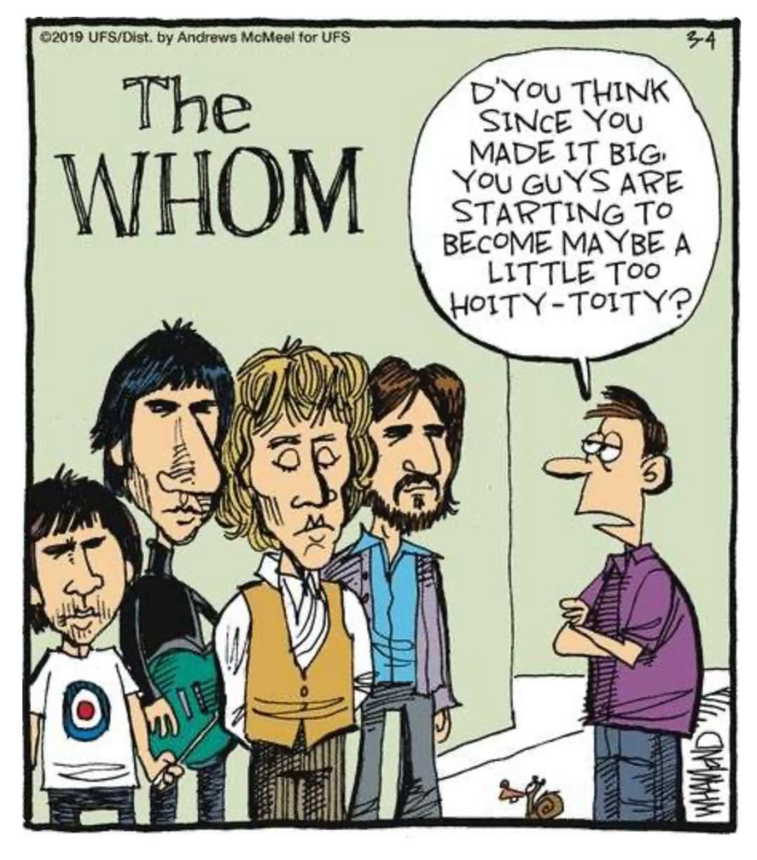 A Little Sunday humor. My Generation (single, 1964) A cyclone of anger ...