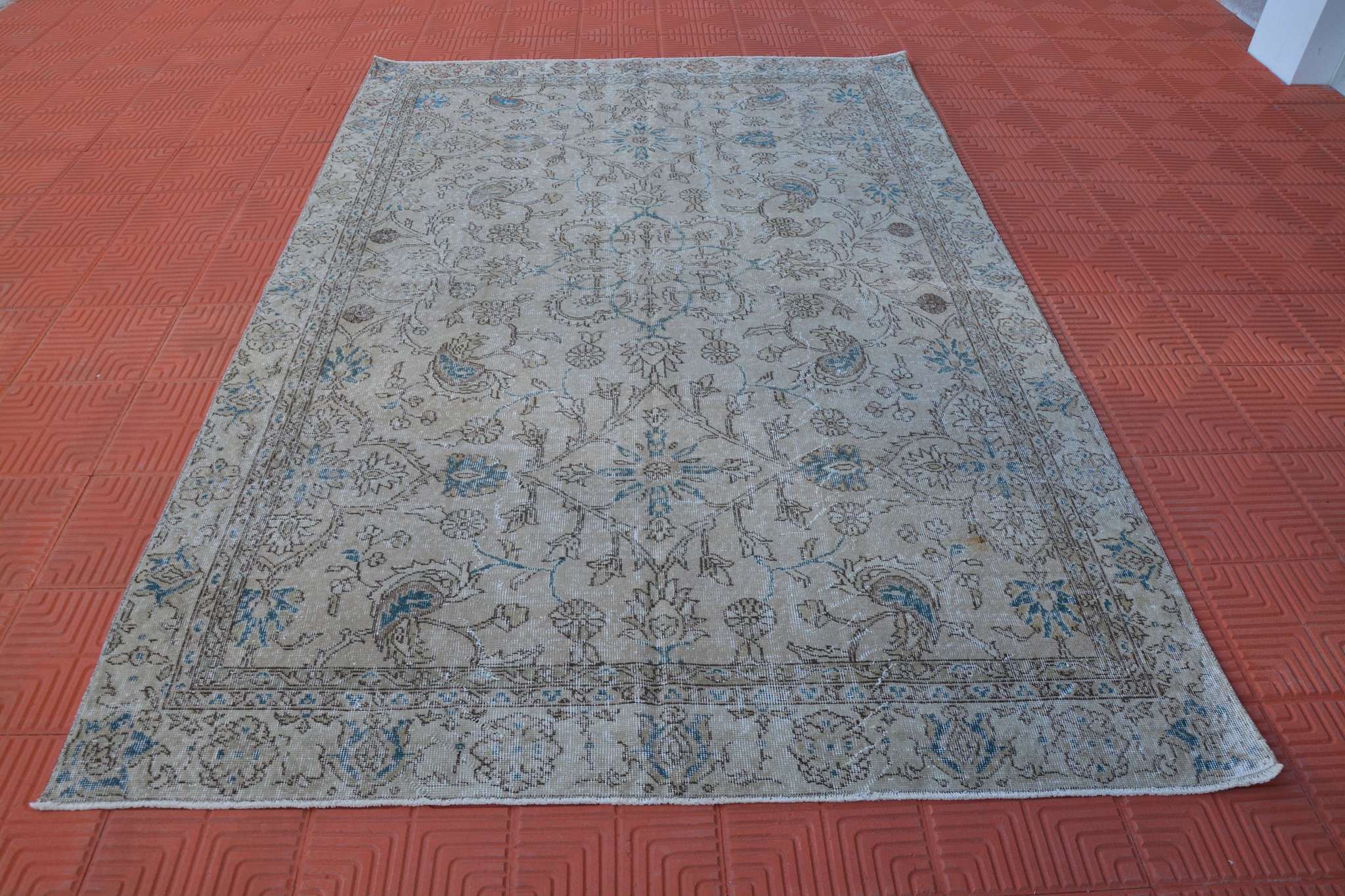 Vintage - Antique Rug, Decorative Rug, Vintage Oriental Turkish Rug ...