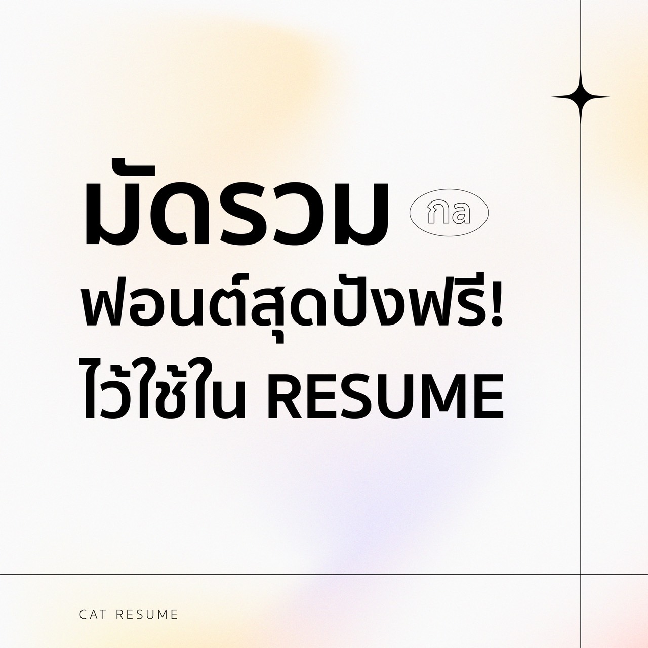 Cat Resume - รับทำเรซูเม่/เอกสารสมัครงาน งานเร่ง งานด่วน | Facebook