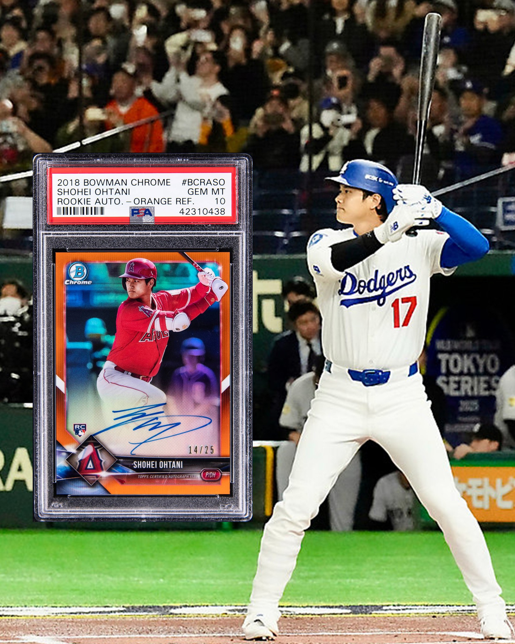 Step up to the plate with Shohei Ohtani! ⚾ This 2021 Topps Chrome 