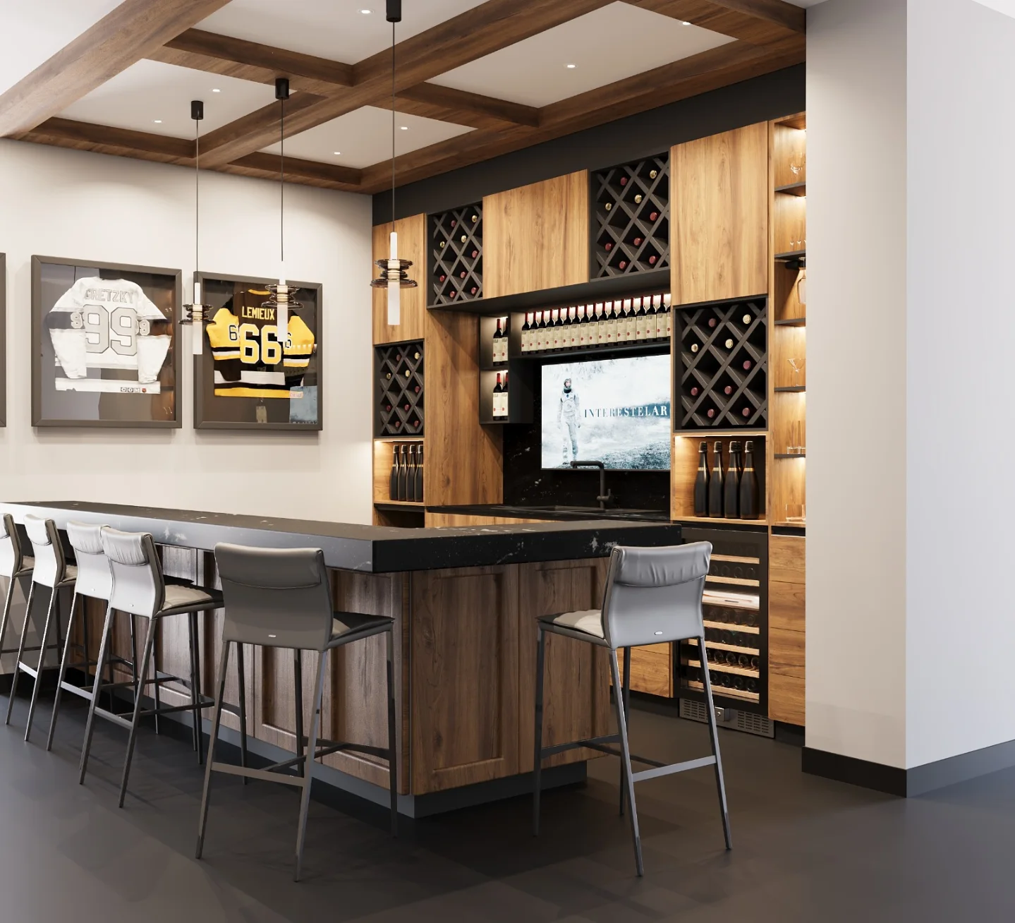Dossier - Diseñamos este precioso bar En madera de nogal ! Cotiza tu ...