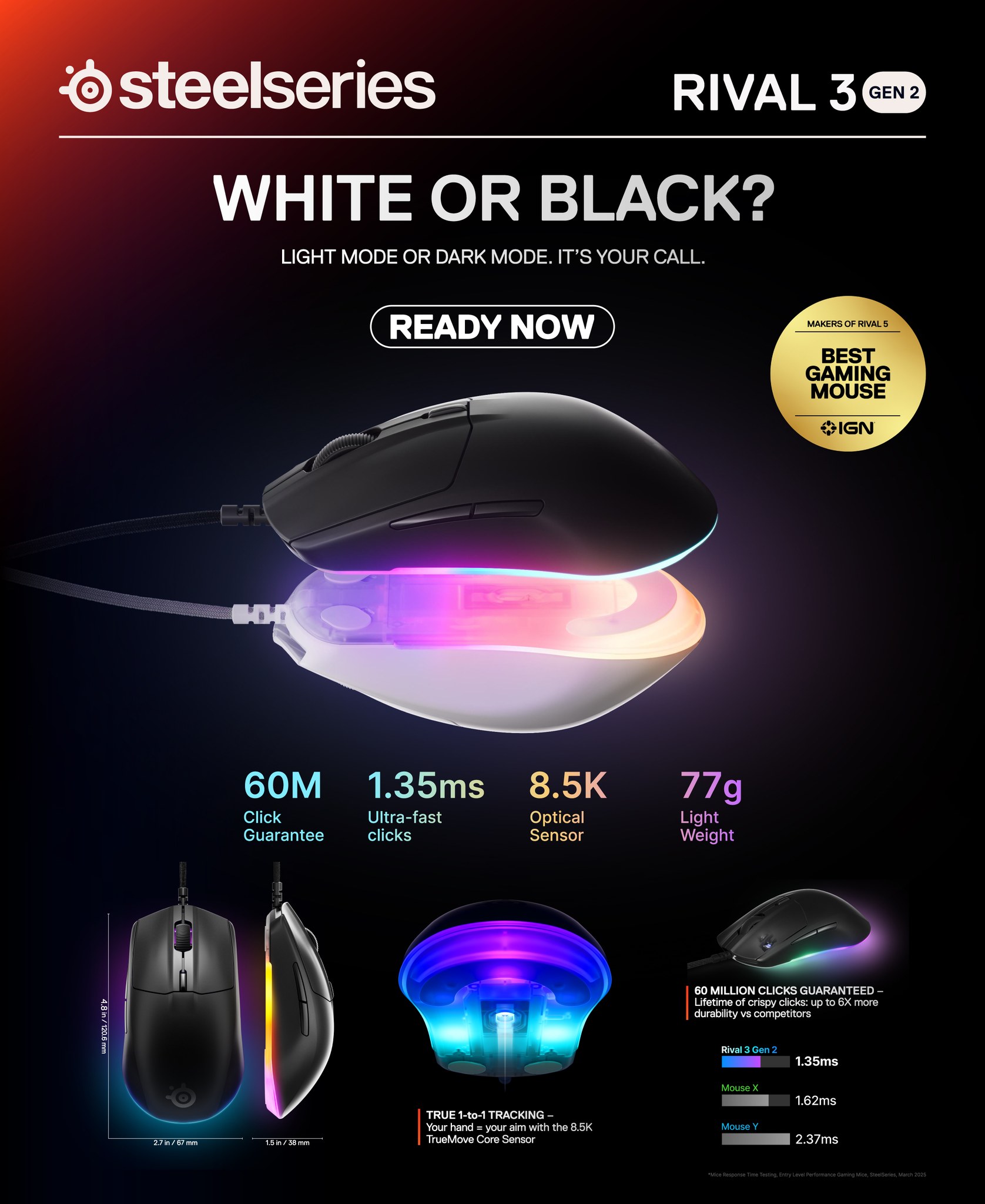 NEW RIVAL 3 WIRED GEN 2 Color :... - SteelSeries Indonesia | Facebook