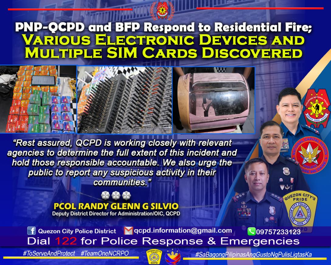 Quezon - AUTHORITY: PR No. 05-07-2025-38 PNP-QCPD and BFP Respond to ...