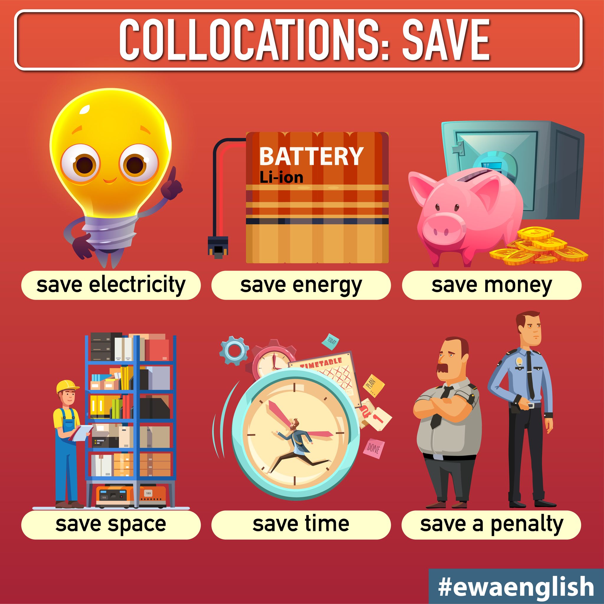 EWA: - 6 simple collocations with 